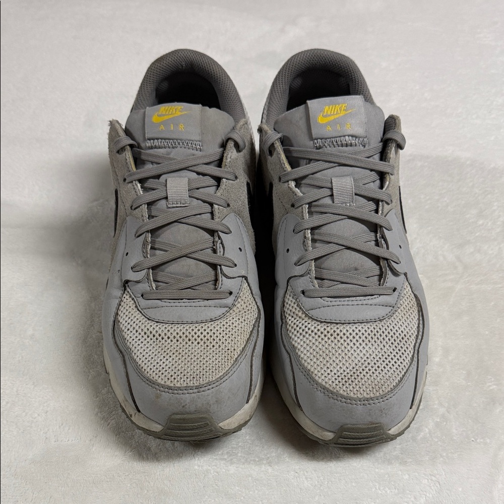 Nike Air Max Gray and Yellow Sneakers